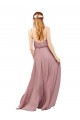 Sweetheart Long Chiffon Royal Blue A-Line Sleeveless Bridesmaid Dress / Evening Dress Victoria