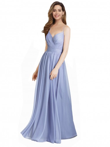 Sweetheart Long Chiffon & Lace Sleeveless Bridesmaid Dress / Evening Dress Victoria