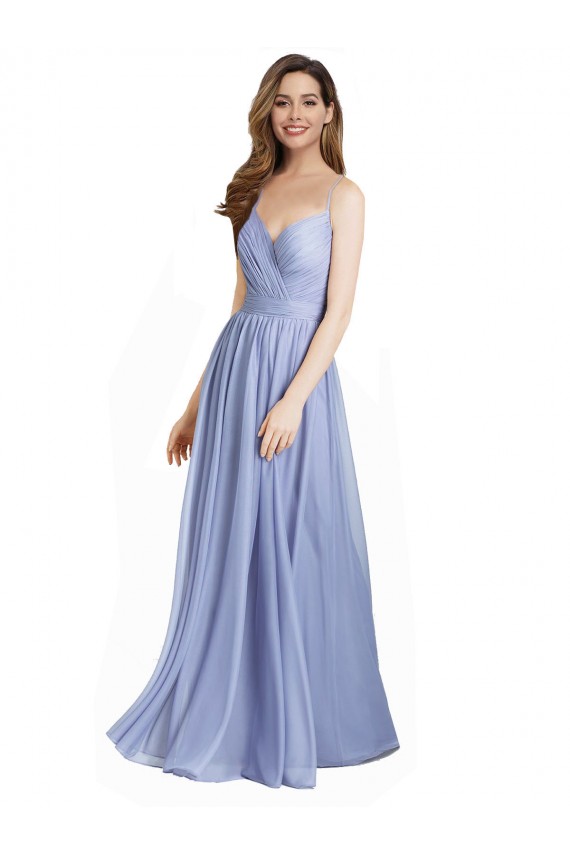 Sweetheart Long Chiffon & Lace Sleeveless Bridesmaid Dress / Evening Dress Victoria