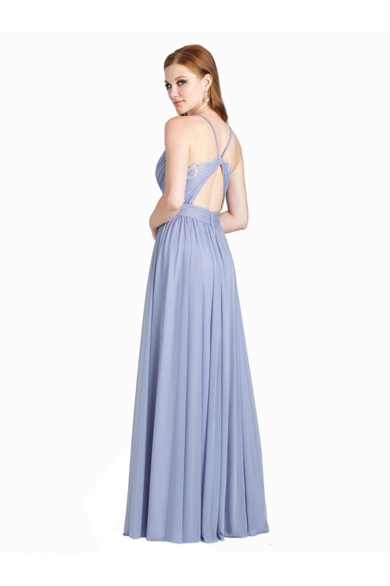 Sweetheart Long Chiffon & Lace Sleeveless Bridesmaid Dress / Evening Dress Victoria