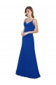 Sweetheart Long Soft Chiffon Royal Blue Sleeveless Evening Dress / Bridesmaid Dress Victoria