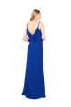 Sweetheart Long Soft Chiffon Royal Blue Sleeveless Evening Dress / Bridesmaid Dress Victoria