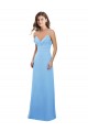Sweetheart Long Soft Chiffon Periwinkle Sleeveless Bridesmaid Dress Victoria