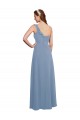 Sweetheart Long Chiffon Dusty Blue Sleeveless Formal Dress / Bridesmaid Dress Victoria