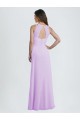 Sweetheart Long Soft Chiffon Lilac Sleeveless Bridesmaid Dress / Formal Dress Victoria