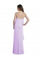Scoop Neck Long Chiffon Lilac Sleeveless Bridesmaid Dress / Evening Dress Victoria