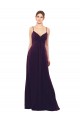 Sweetheart Long Soft Chiffon Grape Sleeveless Formal Dress / Bridesmaid Dress Victoria