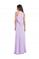 Halter Neck Long Chiffon Lilac Sleeveless Bridesmaid Dress / Evening Dress Victoria