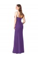 Strapless Long Soft Chiffon Plum Purple Sleeveless Bridesmaid Dress Victoria