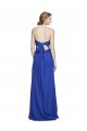 Sweetheart Long Soft Chiffon Royal Blue Sleeveless Bridesmaid Gown Victoria
