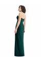 Strapless Long Soft Chiffon Ever Green Sleeveless Bridesmaid Dress Victoria