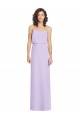 Strapless Long Soft Chiffon Lilac Sleeveless Formal Dress / Bridesmaid Dress Victoria