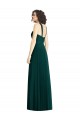 Halter Neck Long Soft Chiffon Ever Green A-Line Sleeveless Bridesmaid Dress Victoria