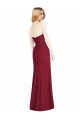 Strapless Long Soft Chiffon Desert Rose Sleeveless Bridesmaid Dress Victoria