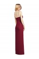 V-Neck Long Soft Chiffon Coral Sleeveless Formal Dress / Bridesmaid Dress Victoria