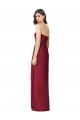 Strapless Long Soft Chiffon Olive Green Sleeveless Bridesmaid Dress Victoria