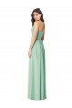 Strapless Long Soft Chiffon Mint Green Sleeveless Bridesmaid Dress Victoria