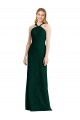 Halter Neck Long Soft Chiffon Ever Green Sleeveless Bridesmaid Dress Victoria