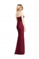 Strapless Long Soft Chiffon Hunter Sleeveless Bridesmaid Dress Victoria
