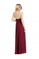 High Neck Long Soft Chiffon Dark Green Sleeveless Semi Formal Evening Dress / Bridesmaid Dress Victoria