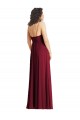 V-Neck Long Soft Chiffon Smoke Green Sleeveless Formal Evening Gown / Bridesmaid Dress Victoria