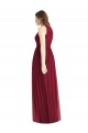 Halter Neck Long Soft Chiffon Lilac Sleeveless Bridesmaid Dress Victoria