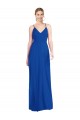 V-Neck Long Soft Chiffon Royal Blue Sleeveless Formal Dress / Bridesmaid Dress Victoria