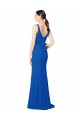 Sweetheart Long Chiffon Royal Blue Sleeveless Bridesmaid Dress / Evening Dress Victoria