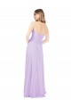Strapless Long Floor Length Chiffon Lilac Sleeveless Bridesmaid Dress Victoria