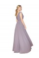 High Neck Long Soft Chiffon Dusty Rose Sleeveless Formal Evening Gown / Prom Dress / Bridesmaid Dress Victoria