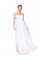 High Neck Long Soft Chiffon White Sleeveless Formal Evening Gown / Prom Dress / Bridesmaid Dress Victoria