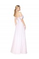 High Neck Long Soft Chiffon White Sleeveless Formal Evening Gown / Prom Dress / Bridesmaid Dress Victoria