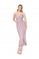 High Neck Knee Length Soft Chiffon Primrose Sleeveless High Low Evening Gown / Prom Dress / Bridesmaid Dress Victoria