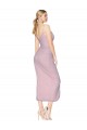 High Neck Knee Length Soft Chiffon Primrose Sleeveless High Low Evening Gown / Prom Dress / Bridesmaid Dress Victoria