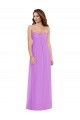 Sweetheart Long Soft Chiffon Violet Sleeveless Semi Formal Evening Dress / Bridesmaid Dress Victoria