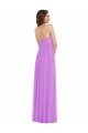 Sweetheart Long Soft Chiffon Violet Sleeveless Semi Formal Evening Dress / Bridesmaid Dress Victoria