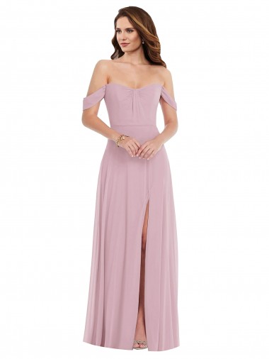 Sweetheart Long Soft Chiffon Primrose Sleeveless Black Tie Evening Gown / Bridesmaid Dress Victoria