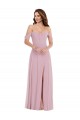 Sweetheart Long Soft Chiffon Primrose Sleeveless Black Tie Evening Gown / Bridesmaid Dress Victoria