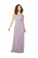 Halter Neck Long Chiffon Pink Glow Sleeveless Bridesmaid Dress / Evening Dress Victoria
