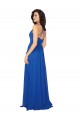 V-Neck Long Soft Chiffon Royal Blue Sleeveless Evening Dress / Bridesmaid Dress Victoria