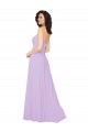 Strapless Long Chiffon Lilac Sleeveless Bridesmaid Dress / Evening Dress Victoria