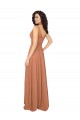 V-Neck Long Chiffon Sage Sleeveless Bridesmaid Dress / Evening Dress Victoria