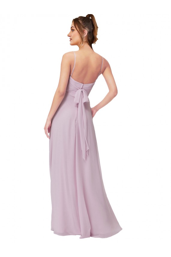 Sweetheart Long Soft Chiffon Pink Glow Sleeveless Bridesmaid Dress Victoria