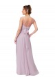 Sweetheart Long Soft Chiffon Pink Glow Sleeveless Bridesmaid Dress Victoria