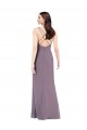 Sweetheart Long Soft Chiffon Dark Lavender Sleeveless Formal Evening Gown / Bridesmaid Dress Victoria