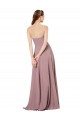 Strapless Long Soft Chiffon Grape Sleeveless Formal Dress / Bridesmaid Dress Victoria