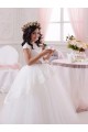 Sweetheart Long Tulle & Lace Ivory Sleeveless Flower Girl Dresses Victoria