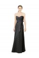 Sweetheart Long Lace Slate Grey Sleeveless Bridesmaid Dress Victoria