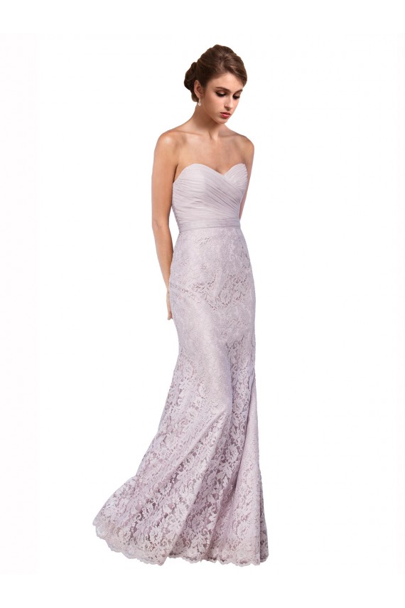 Sweetheart Long Lace Sleeveless Bridesmaid Dress / Evening Dress Victoria