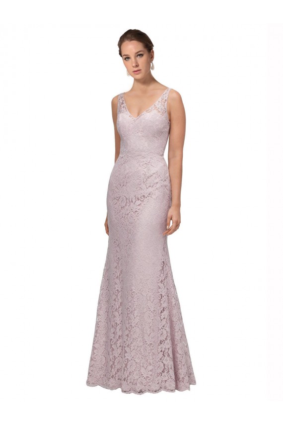 Sweetheart Long Lace Sleeveless Formal Dress / Bridesmaid Dress Victoria